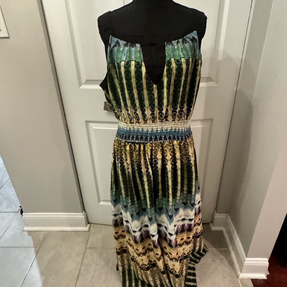 Cassees Women’s Sundress 2X multi color polyester
